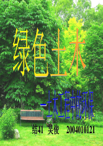 绿色土木——土木工程中的环保绿色土木