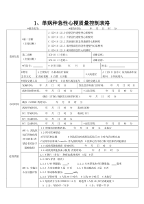 单病种质量控制表单(完整版)