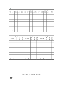 简述现代生物技术安全性