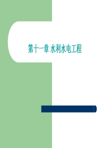 11第十章水利水电工程