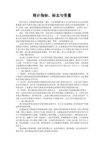 统计指标标志与变量