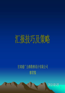 评审会汇报技巧及策略(无案例)