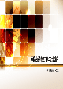 网站管理与维护.