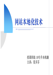 网站本地化技术1