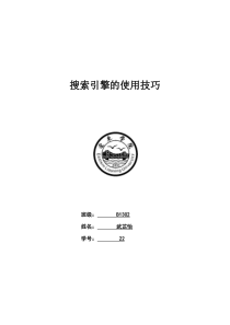 网络营销—搜索引擎的使用技巧
