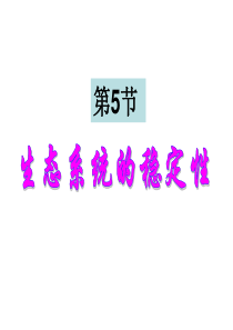 第5节-生态系统的稳定性