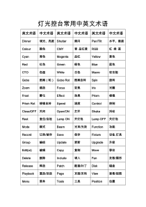 老虎控台中英文对照表