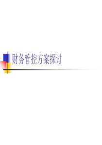 财务管控方案
