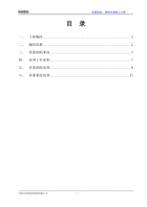 质量缺陷事故处理方案