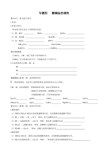 专题四---酸碱盐的通性