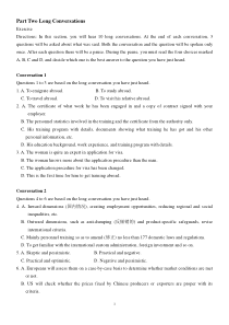 英语长对话和文章答案