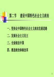 第八章第二节建设中国特色社会主义政治.