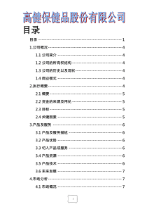 融资策划—商业计划书