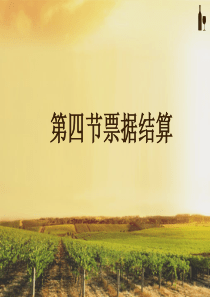 第四节票据结算.