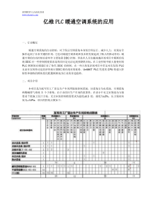 西门子PLC编程实例亿维PLC暖通空调系统的应用