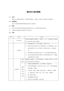 绿化员工培训规程