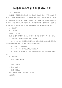 紧急疏散演练方案-2003Document