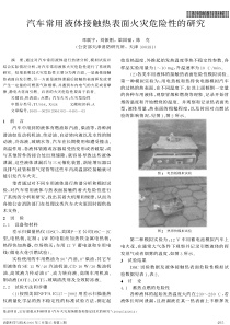 汽车常用液体接触热表面火灾危险性的研究