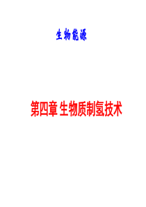 第四章-生物质制氢技术