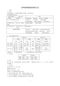 牛津五年级英语语法大全(新)