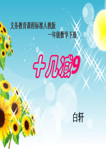 《十几减9》说课课件