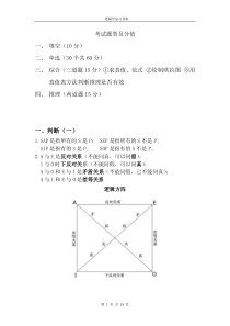 逻辑学知识点及公式