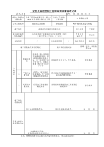 定位及高程控制检验批质量验收记录(土建)