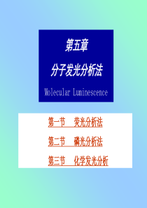 第5章分子发光分析法.
