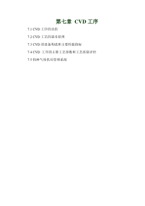 第7章CVD工序