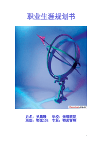 职业生涯规划--吴腾腾(物流103)