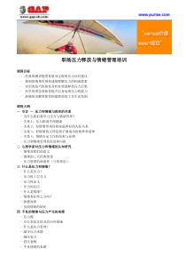 职场压力释放与情绪管理培训