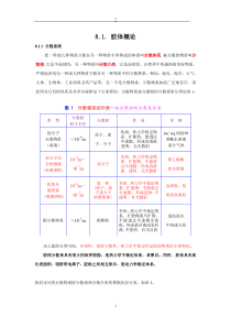 胶体的定义及胶体的制备与净化