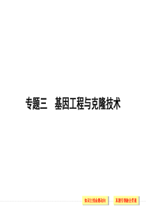 第一篇第七单元专题三基因工程与克隆技术.
