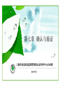 第七章确认与验证.
