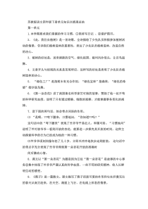 苏教版四年级下册语文知识梳理档(10)