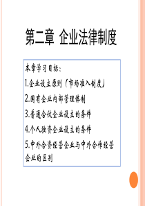 第二章企业法律制度.