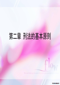 第二章刑法的基本原则.