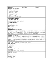 英国原版嘟嘟剑桥少儿英语1级2单元家庭教案