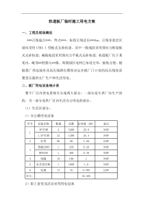 轨道板厂施工用电方案(详细)