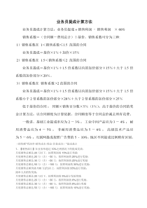业务员提成计算方法