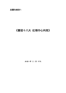 红领巾心向党设计