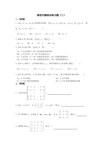 线性代数综合练习题及答案2