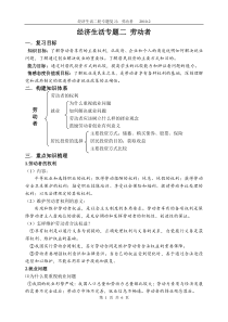经济生活专题二劳动者