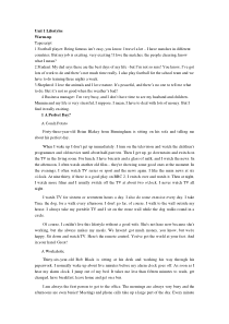 北师大版高中英语必修一课文(电子版)