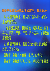 法医学之尸体现象