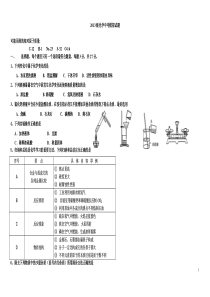 绵阳市第十二中学2013级化学中考模拟试题