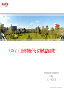 U8V120新增功能介绍-财务供应链
