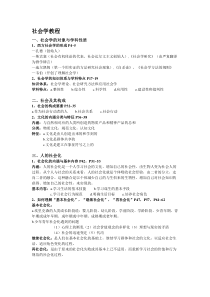 社会学教程复习提纲