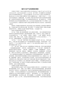 福州文化产业发展现状调查