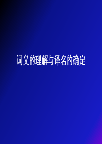 科技翻译词义.